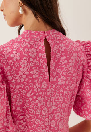 Vmfiona Ss High Neck Short Dress