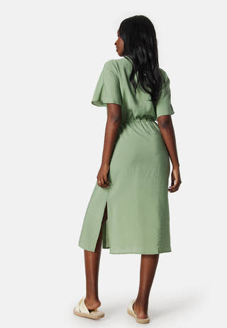 Vmiris S/S shirt calf dress
