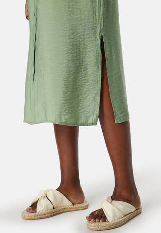 Vmiris S/S shirt calf dress