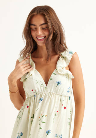 Vmjosie Sl Ankle Frill Dress