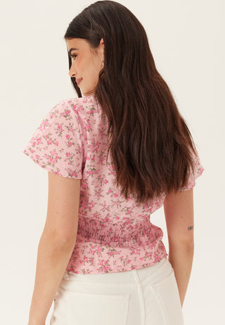 Vmjosie Ss V-neck Short Smock Top