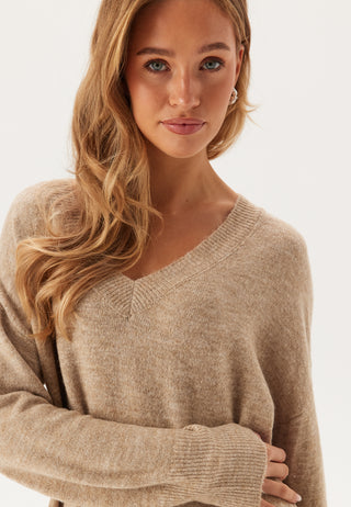 Vmjupiter Ls V-neck Calf Dress
