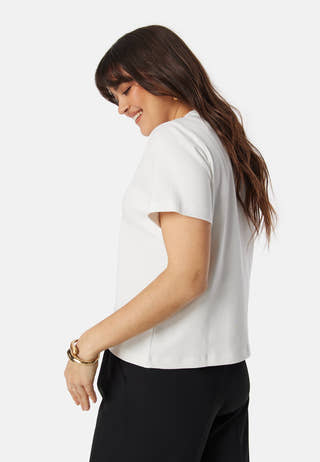 Vmkarma SS O-Neck emb shirt