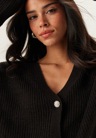 Vmlealight Ls V-neck Jewel Cardigan