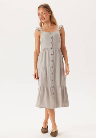 Vmlinn Sl Calf Button Dress