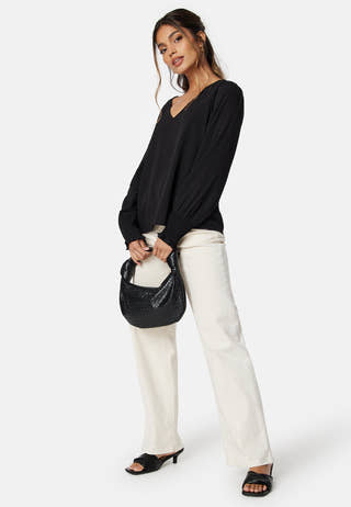 Vmlydia LS V-neck smock top