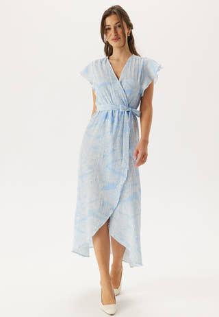 Vmpage S/L Long Wrap Dress