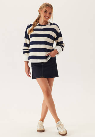 Vmsilje Ls O-neck Boxy Pullove