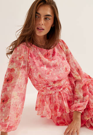 Vmsmilla Ls Short Layer Dress