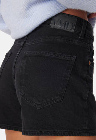 Vmtess mid rise short denim shorts