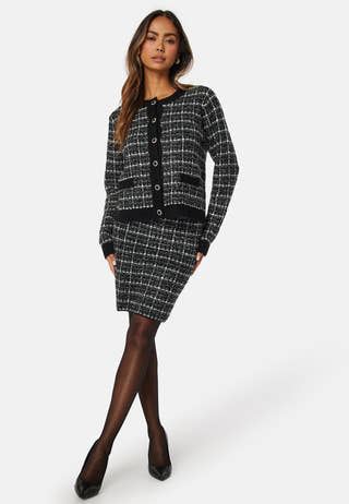 Audrey Check Knit Skirt