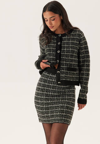 Audrey Check Knit Skirt