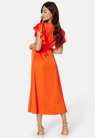 Carolina S/S V-Neck Midi Dress