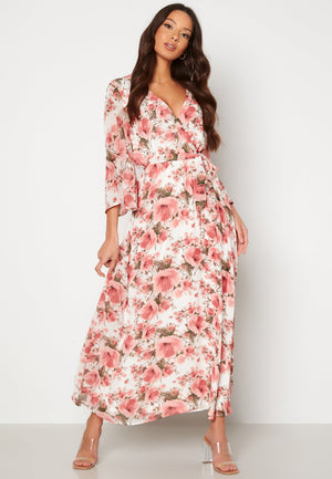 Clarette V-Neck 3/4 Ankle Dress