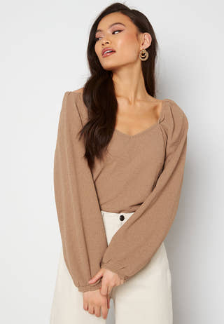Cotin Square Neck L/S Top
