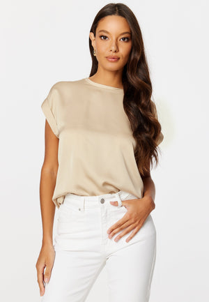 Viellette S/S Satin Top