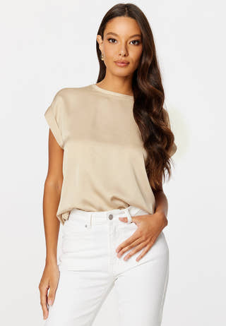 Viellette S/S Satin Top
