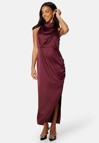 Ellie S/L Midi Wrinkle Dress