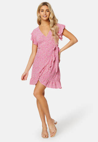 Fini Wrap S/S Short Dress