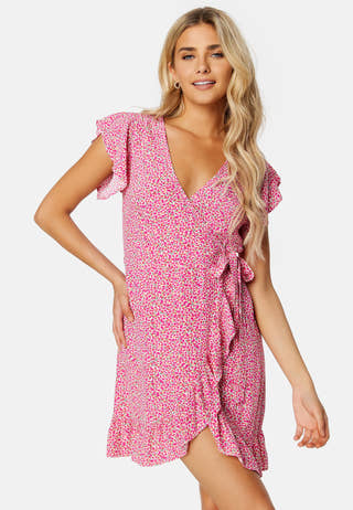 Fini Wrap S/S Short Dress