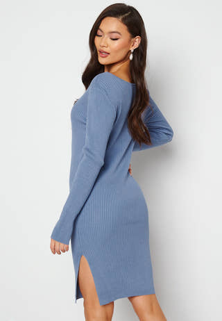 Gabbi L/S Slit Dress
