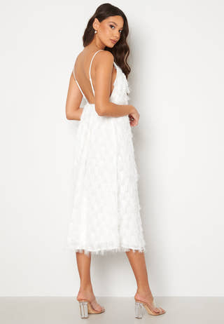 Gisele S/L Deep Back Midi Dress