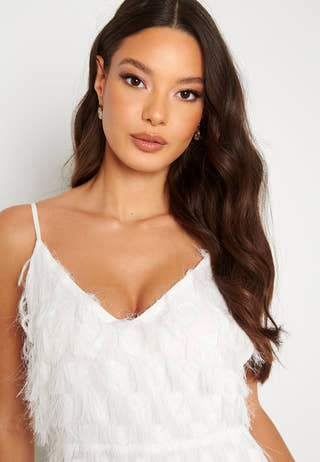 Gisele S/L Deep Back Midi Dress