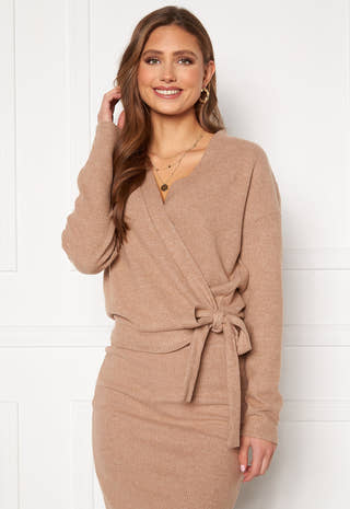 Haudi L/S Wrap Knit Cardigan