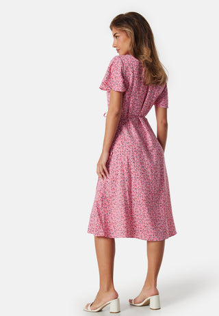 Vilovie S/S Wrap Midi Dress