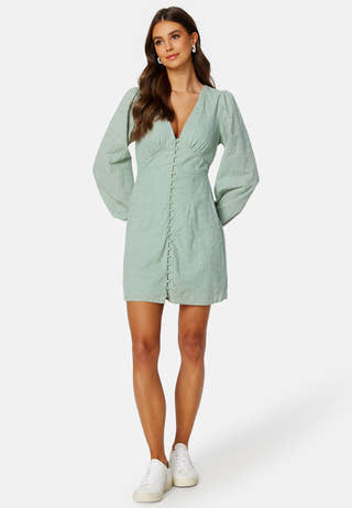 Malina Puff Sleeve Short Dress