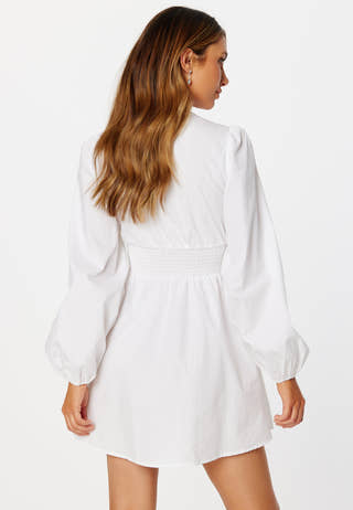 Malunse 7/8 Smock Waist Dress