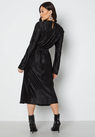 Mari High-Neck Midi Dress