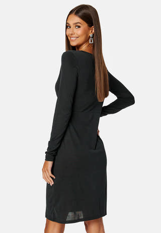 Modala L/S Wrap Midi Dress/SU