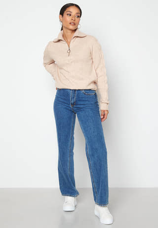 Oaly L/S Zipper Top