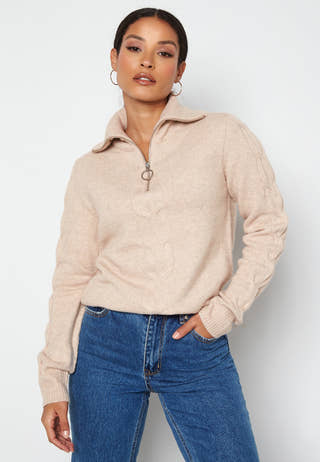 Oaly L/S Zipper Top