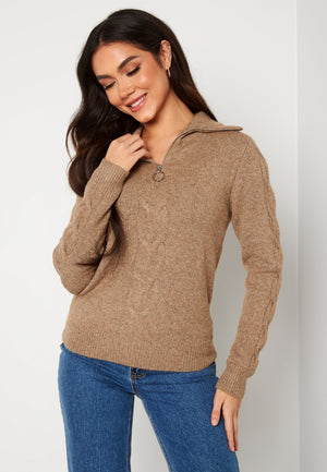 Oaly L/S Zipper Top