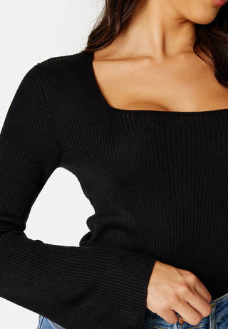 Popsa Squareneck Knit Top