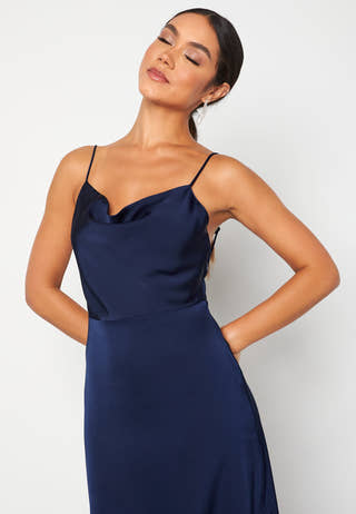 Ravenna S/L Deep Back Ankle Dress