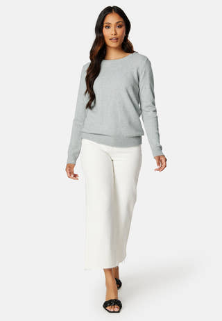 Viril O-neck L/S Knit Top