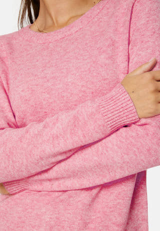 Viril O-neck L/S Knit Top