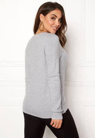 Ril L/S V-neck Knit Top