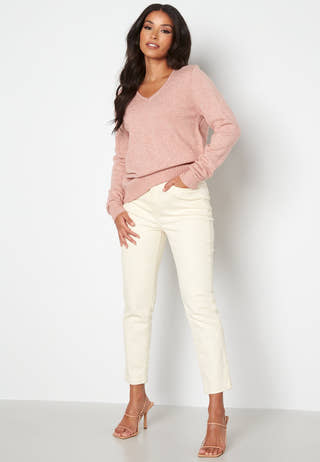 Ril L/S V-neck Knit Top