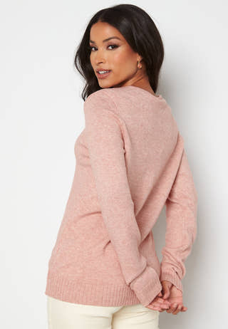 Ril L/S V-neck Knit Top