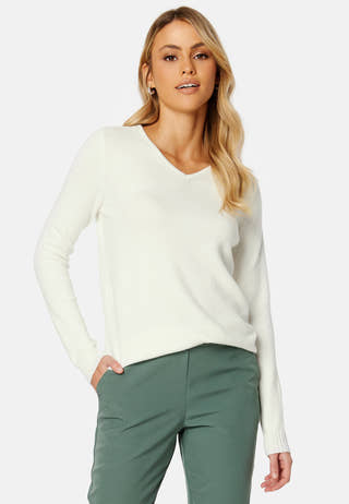Ril L/S V-neck Knit Top