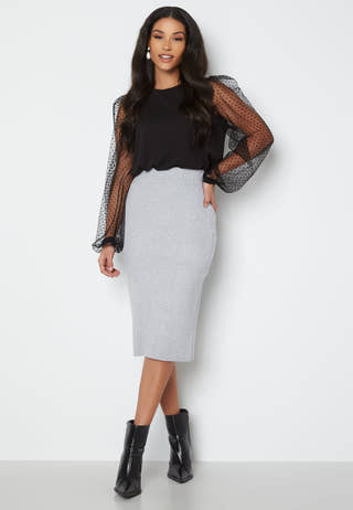 Ril Pencil HW Knit Skirt