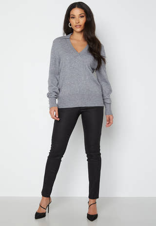 Ril Polo L/S Knit Top
