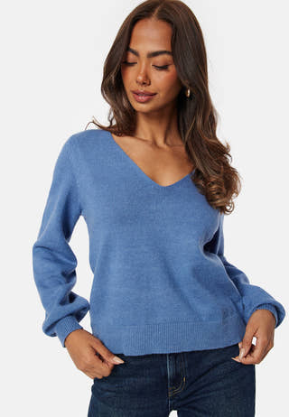 Ril Rev V-Neck L/S Top