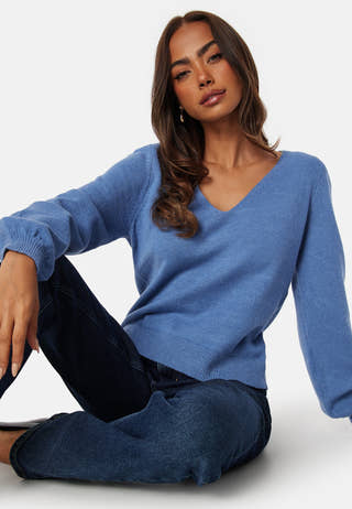 Ril Rev V-Neck L/S Top
