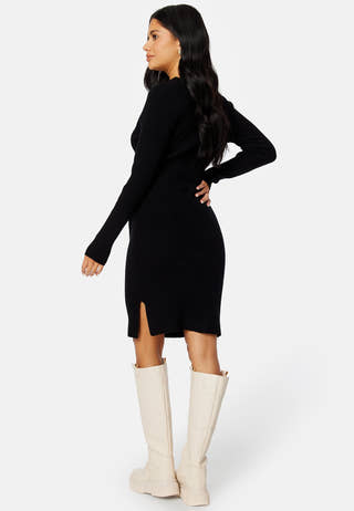 Ril Wrap L/S Knit Dress