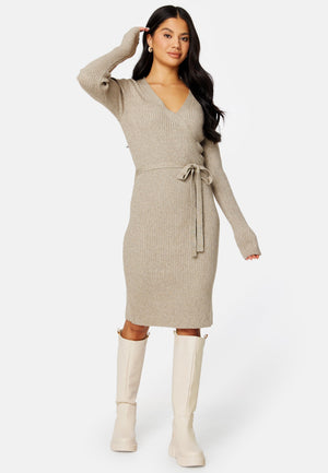 Ril Wrap L/S Knit Dress